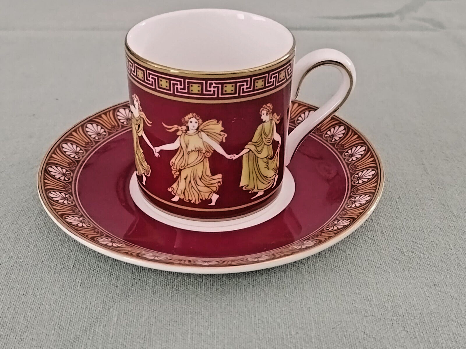 WEDGWOOD DANCING HOURS DEMITASSE CUP AND SAUCER