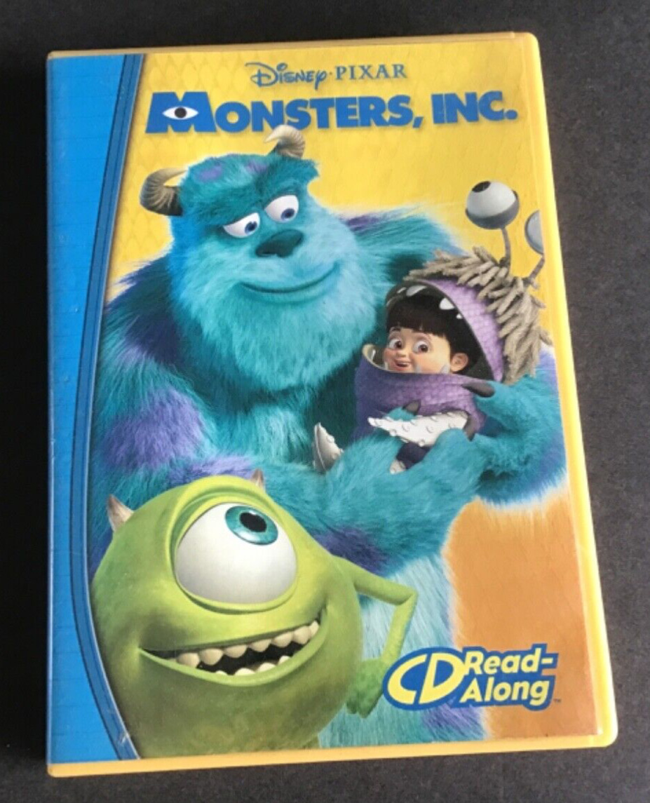 DISNEY PIXAR Monsters Inc CD/Cassette Book Read Along narrated by Dom De Luise