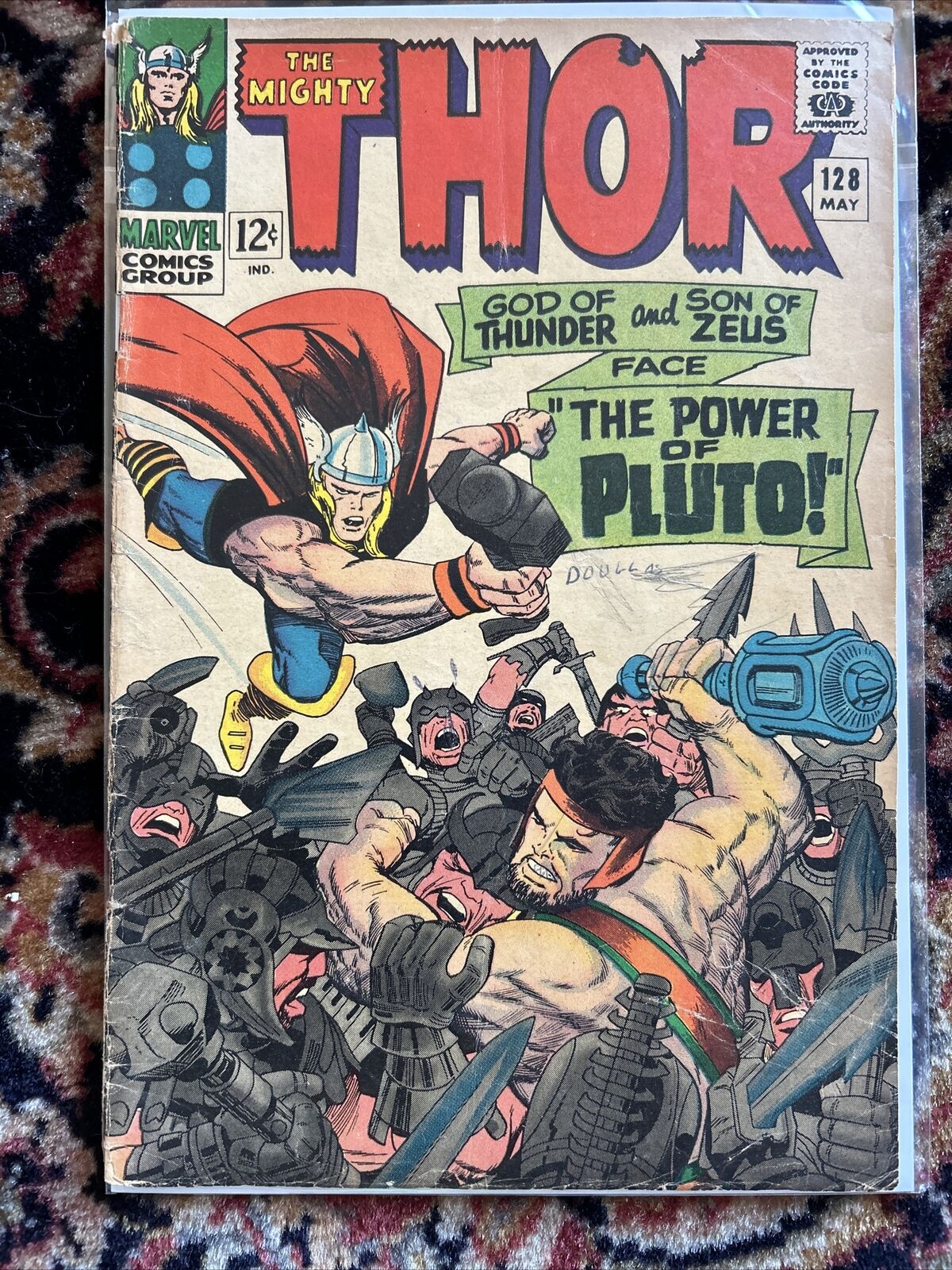 The Mighty Thor # 128 GD (1966) Hercules App. Kirby Silver Age Marvel