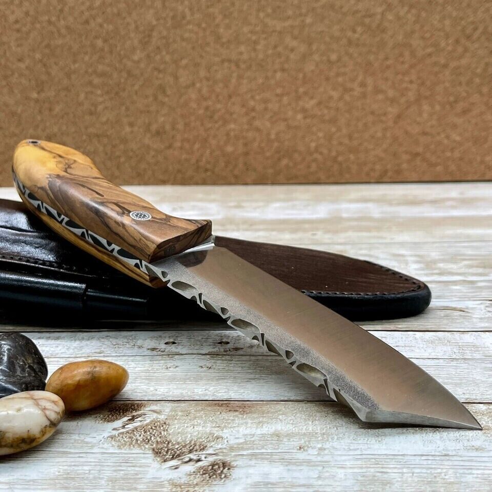 Custom Handmade Hunting Survival Knife With Premium Leather Sheath-12-inches.