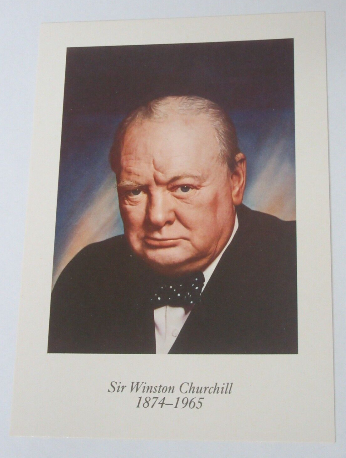 Sir Winston Churchill 1874-1965 Postcard BL55