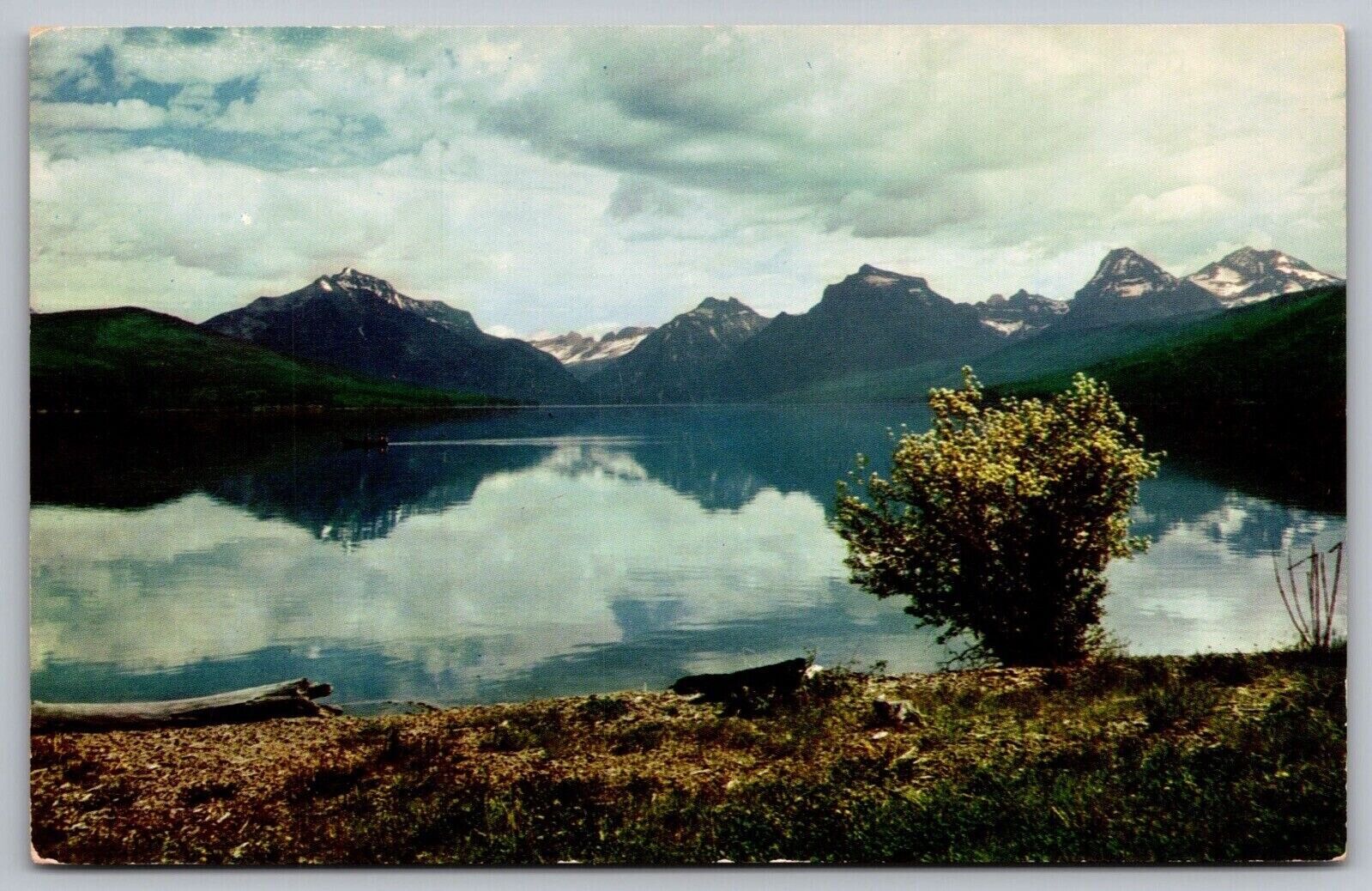 Lake McDonald Continental Divide Glacier National Park Apgar Village Postcard