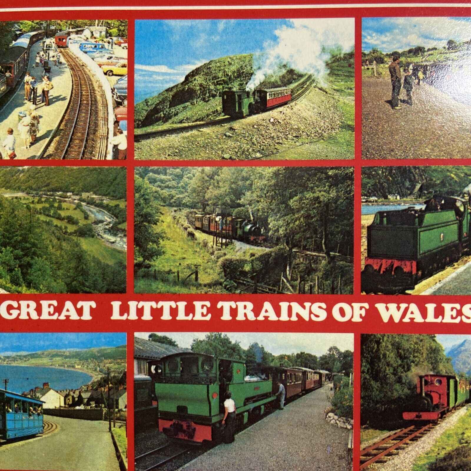 Postcard UK Great Little Trains of Wales Railroad Great Britain Colourmaster VTG