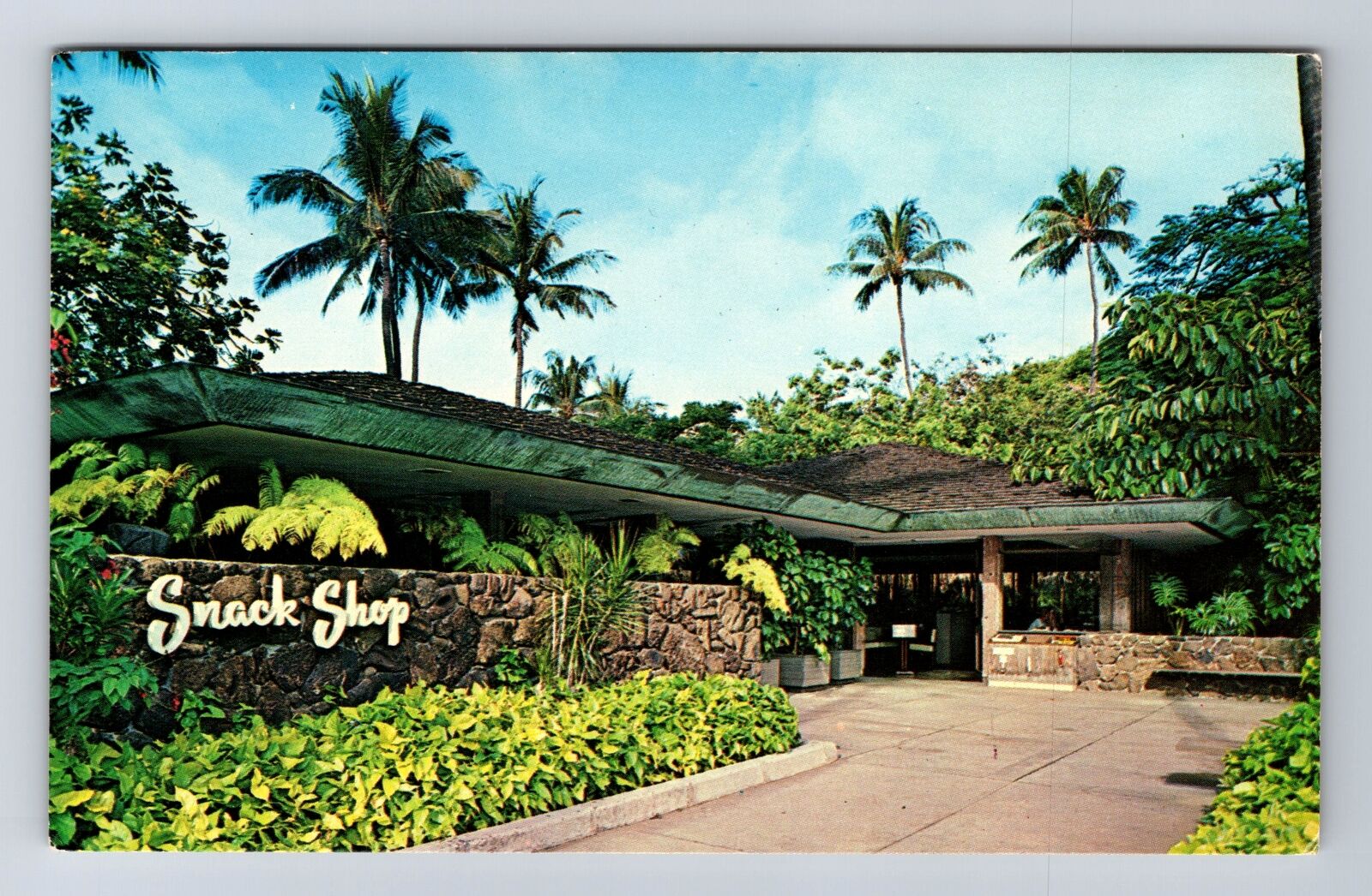 Honolulu HI-Hawaii, Snack Shop, Antique, Vintage Postcard
