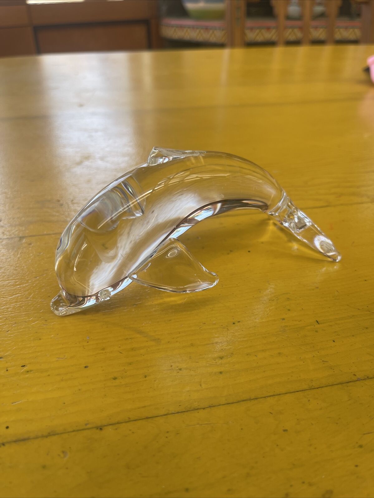 Steuben Crystal Dolphin - Damaged