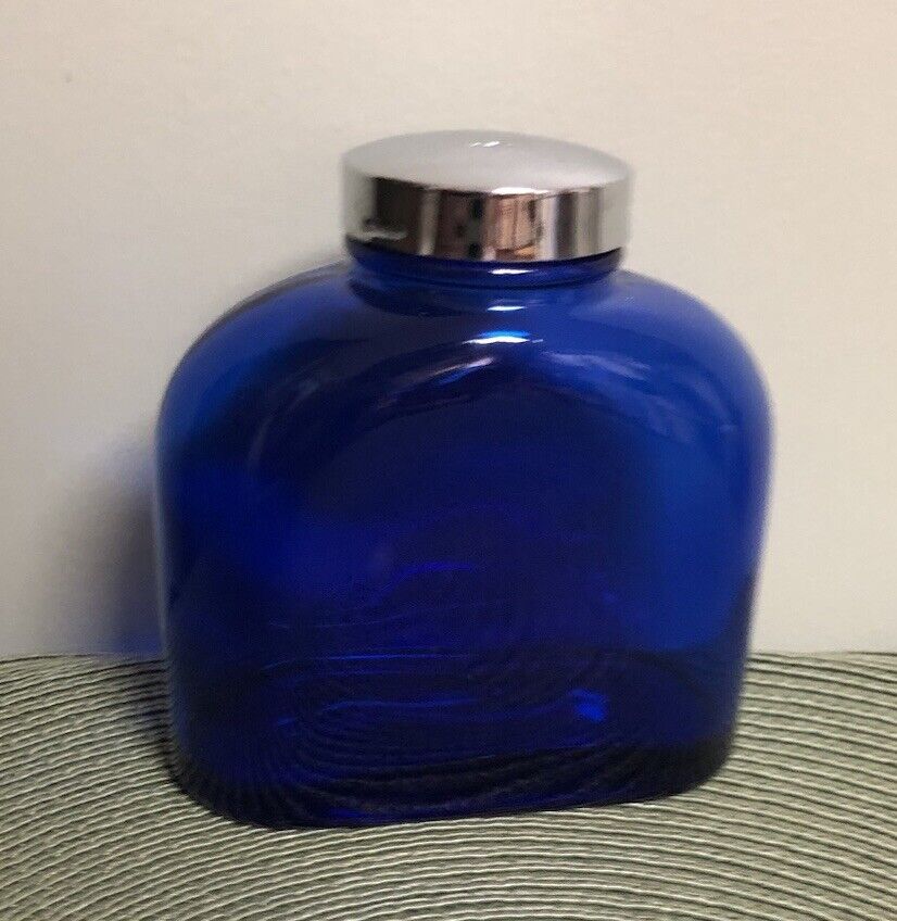 Bourjois  Cobalt Blue Glass Bottle Empty