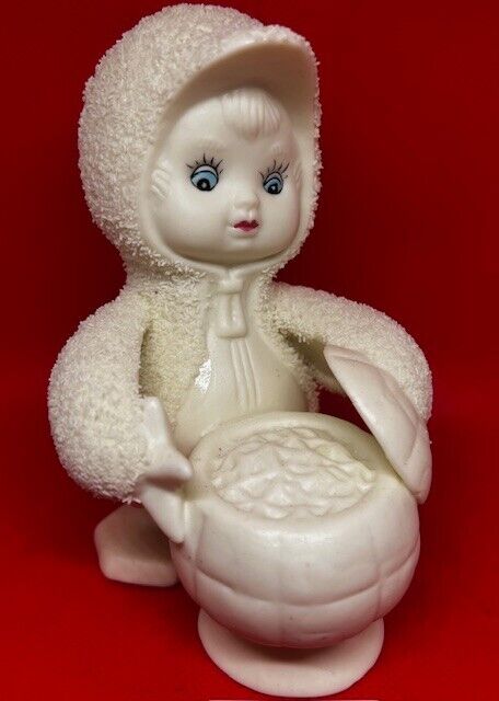 Vintage Department 56 Snowbabies with Pot of Soap Porridge Christmas Figurine