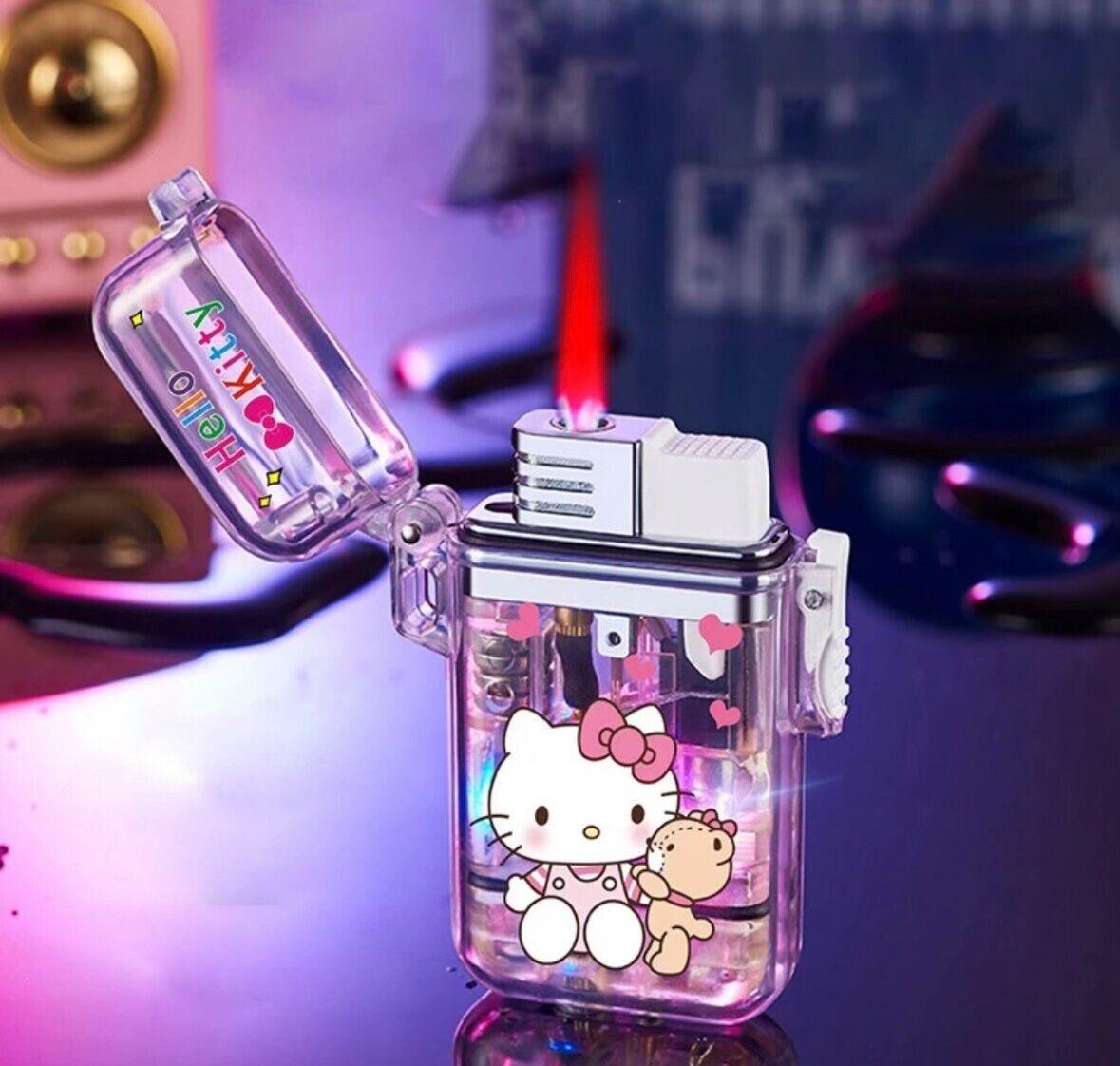 Hello Kitty Torch Lighter Pink Flame