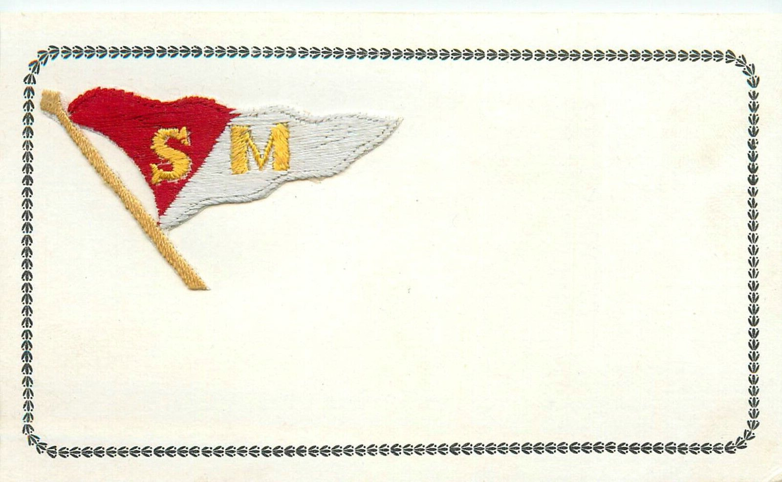 c1910 St Mary\'s College Attached Pennant, St Mary, Kentucky Postcard