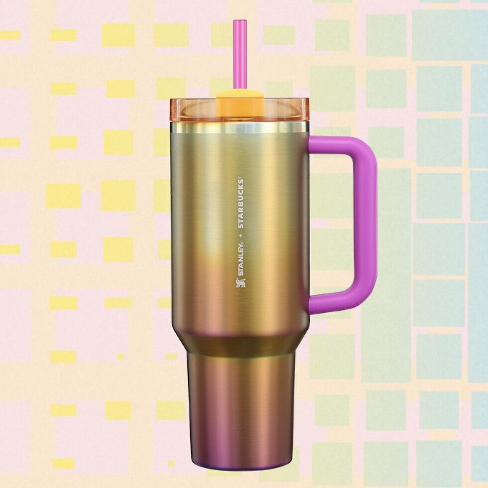 Starbucks x Stanley Summer 2024 Collab 40 oz Tumbler Gradient Gold and Pink