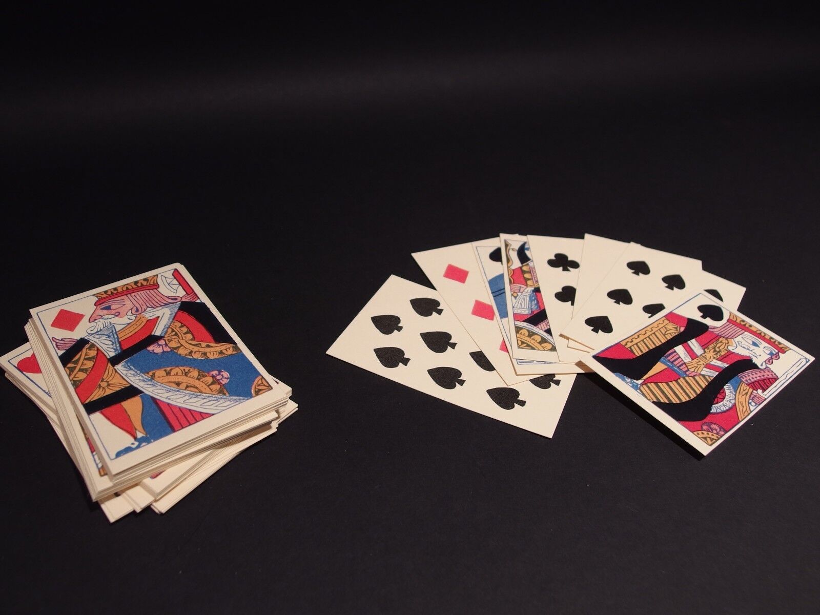 Antique Vintage Style Colonial Deck of Playing Cards
