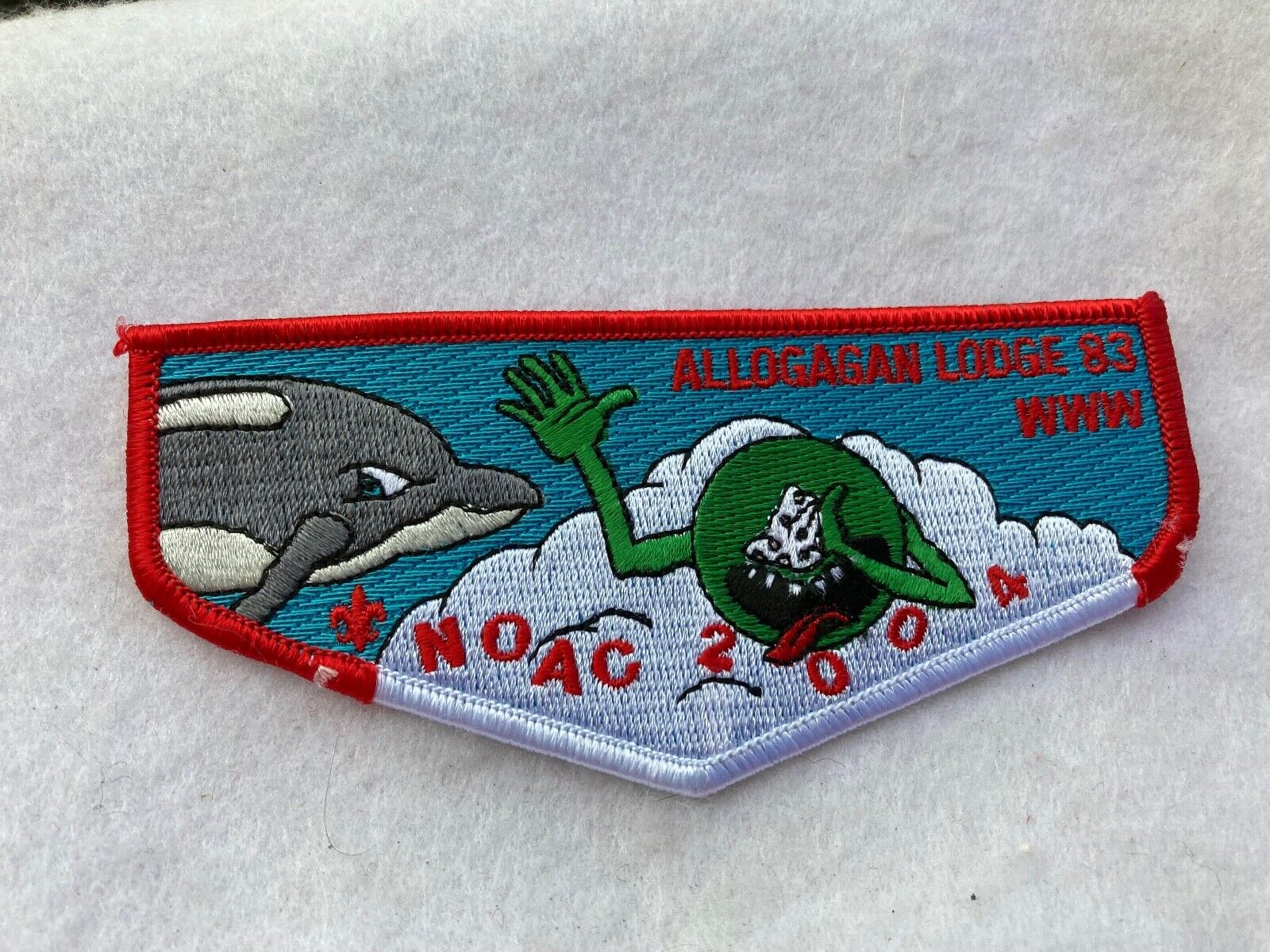 (mr14) Boy Scouts -   Allogagan Lodge 83 WWW. NOAC 2004 flap