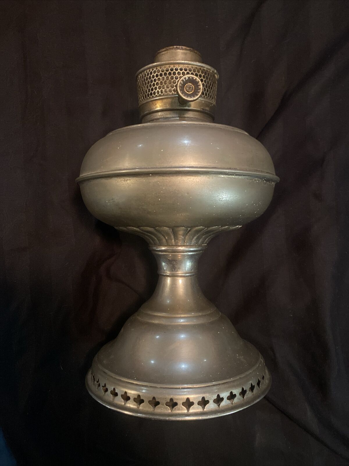 Oil Lamp,kerosene,Rayo,,Nickle,Antique
