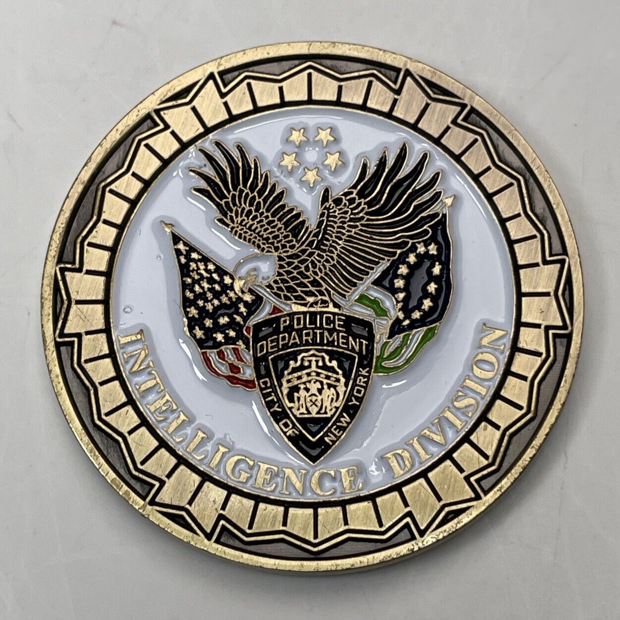 New York Intelligence Division Leads Investigation Unit Challenge Coin NYPD 9-11