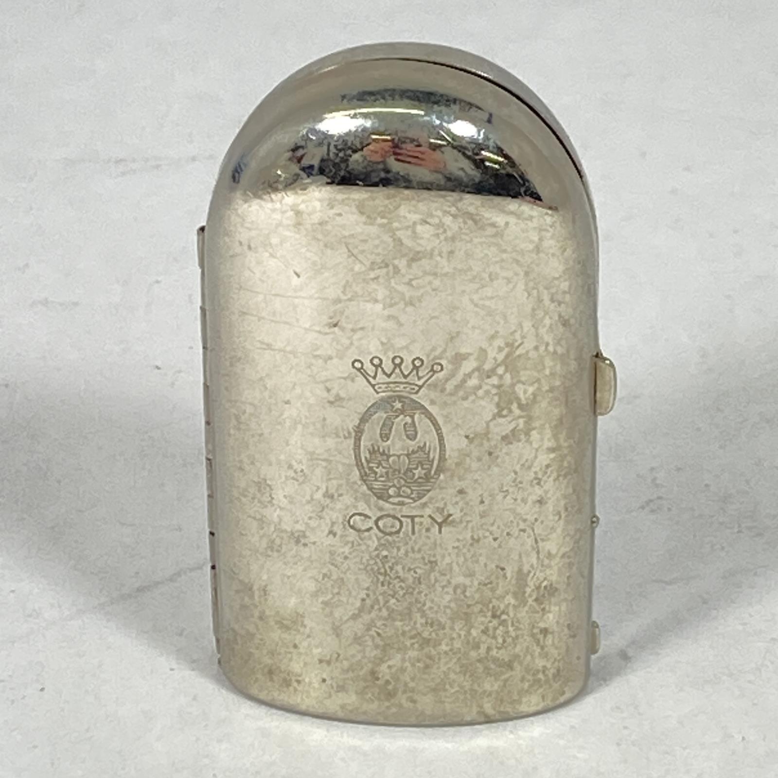 Vintage L\'aimont Empty Perfume Bottle And Metal Case By Coty