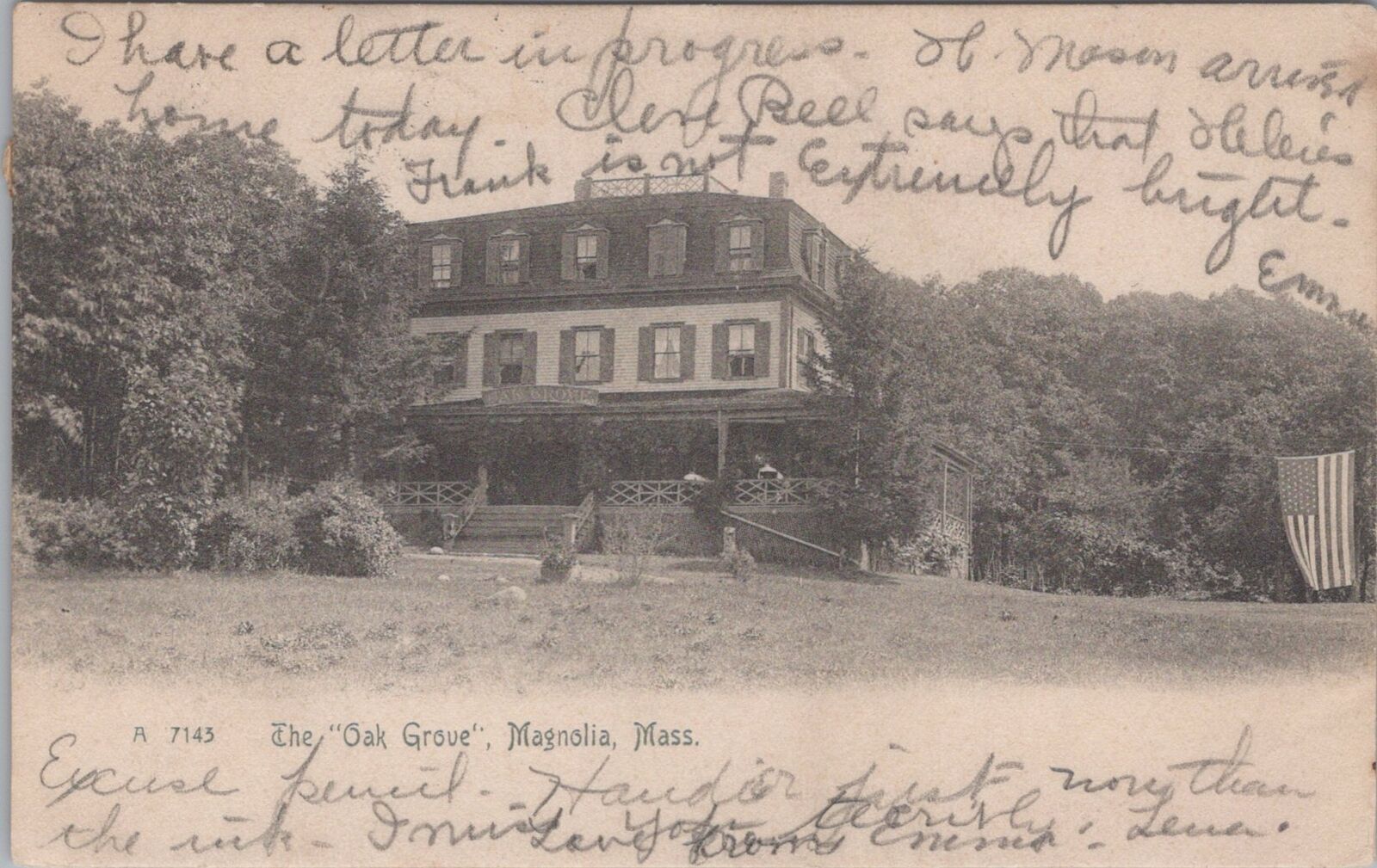 Oak Grove Magnolia Massachusetts Postcard