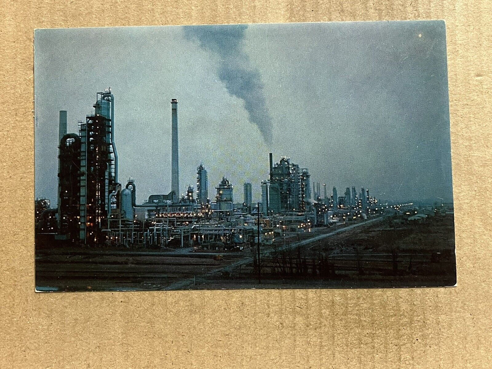 Postcard Wilmington DE Delaware Refinery Tidewater Oil Company Vintage PC