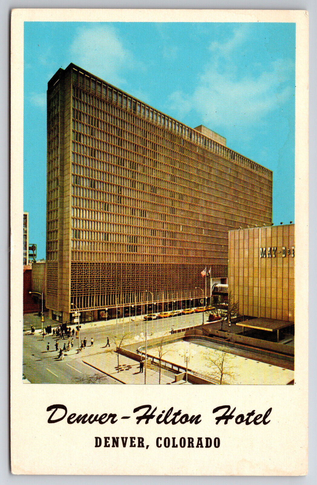 Vintage Postcard Denver Hilton Hotel