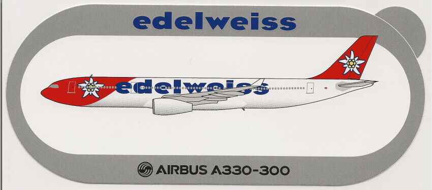 Official Airbus Industrie Edelweiss A330-300 in New Color Sticker