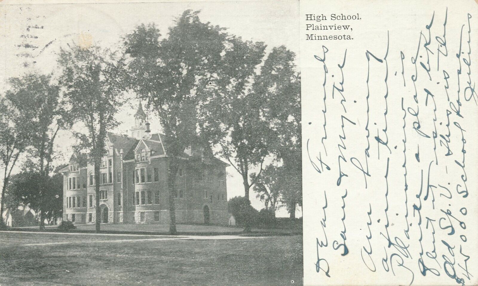PLAINVIEW MN – High School – udb – 1907