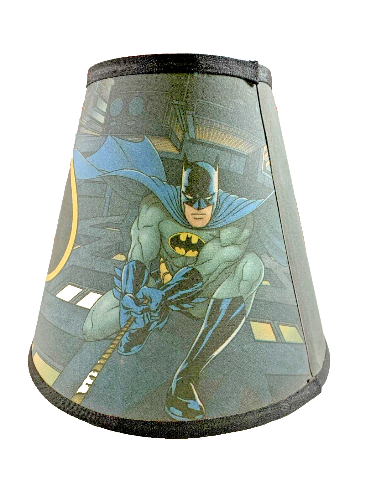 Vintage Silver Age Batman Lampshade  9” Diameter 6.5” Tall  RARE