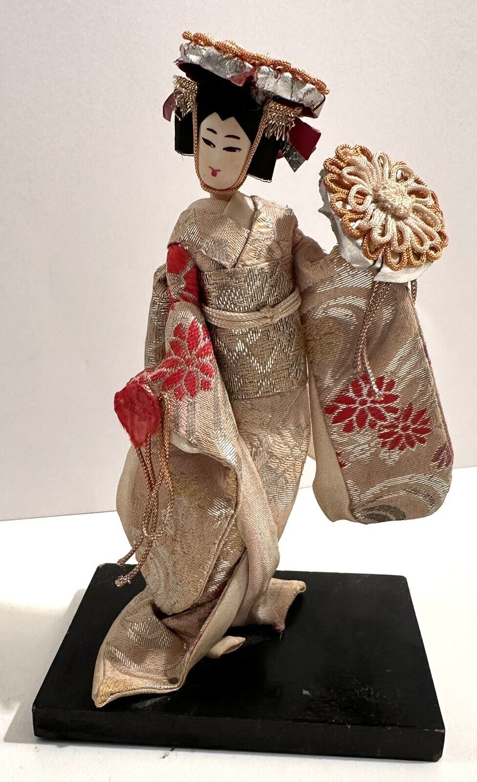 Vintage Japanese 1950’s Maiko Geisha Girl Handcrafted And Hand Painted In Japan