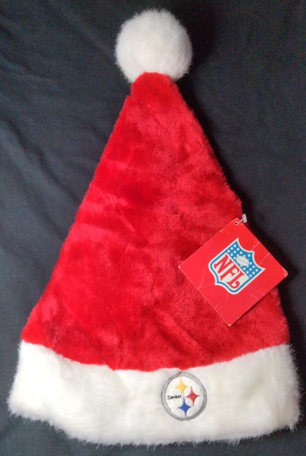 2001 PITTSBURGH STEELERS National Fotball Leauge GEMMY Christmas Santa Hat NEW