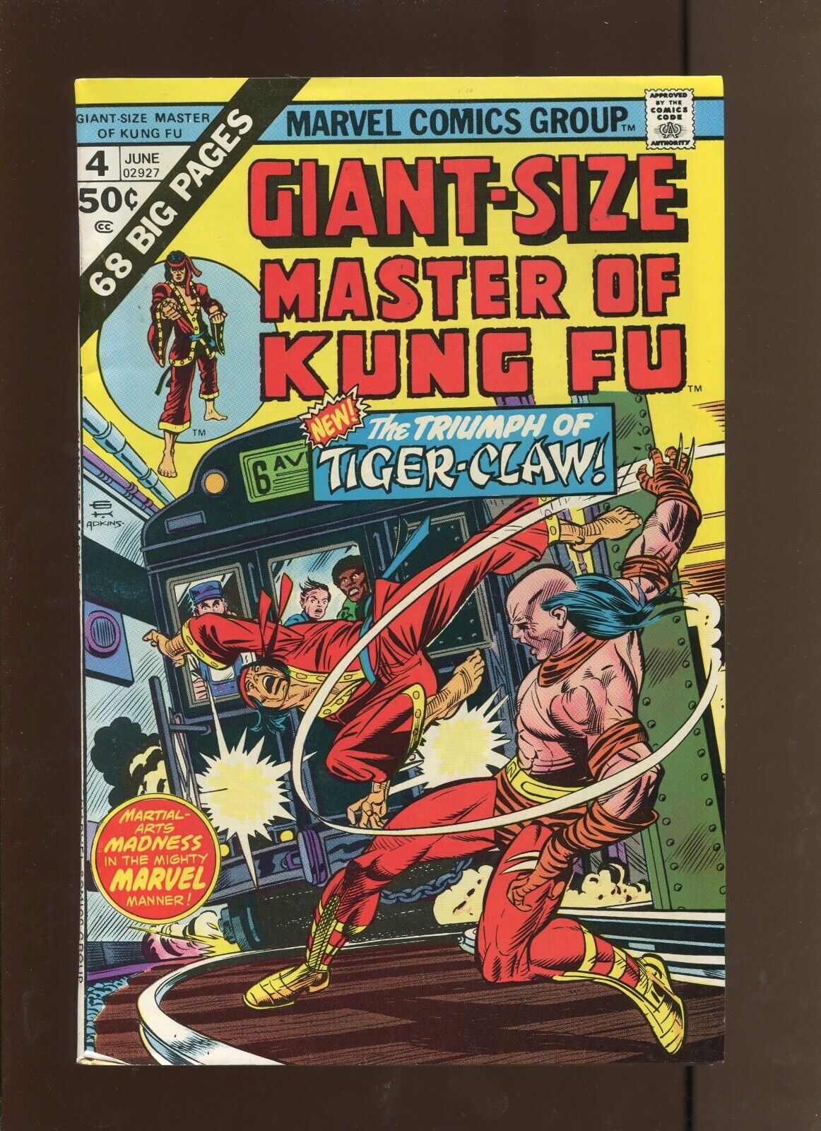 Giant Size Master Of Kung Fu #4 - Tiger Claw (8.0) 1975