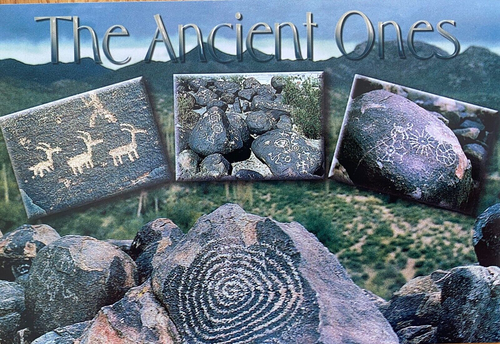 Pictographs / Petroglyphs in Arizona Postcard - The Ancient Ones