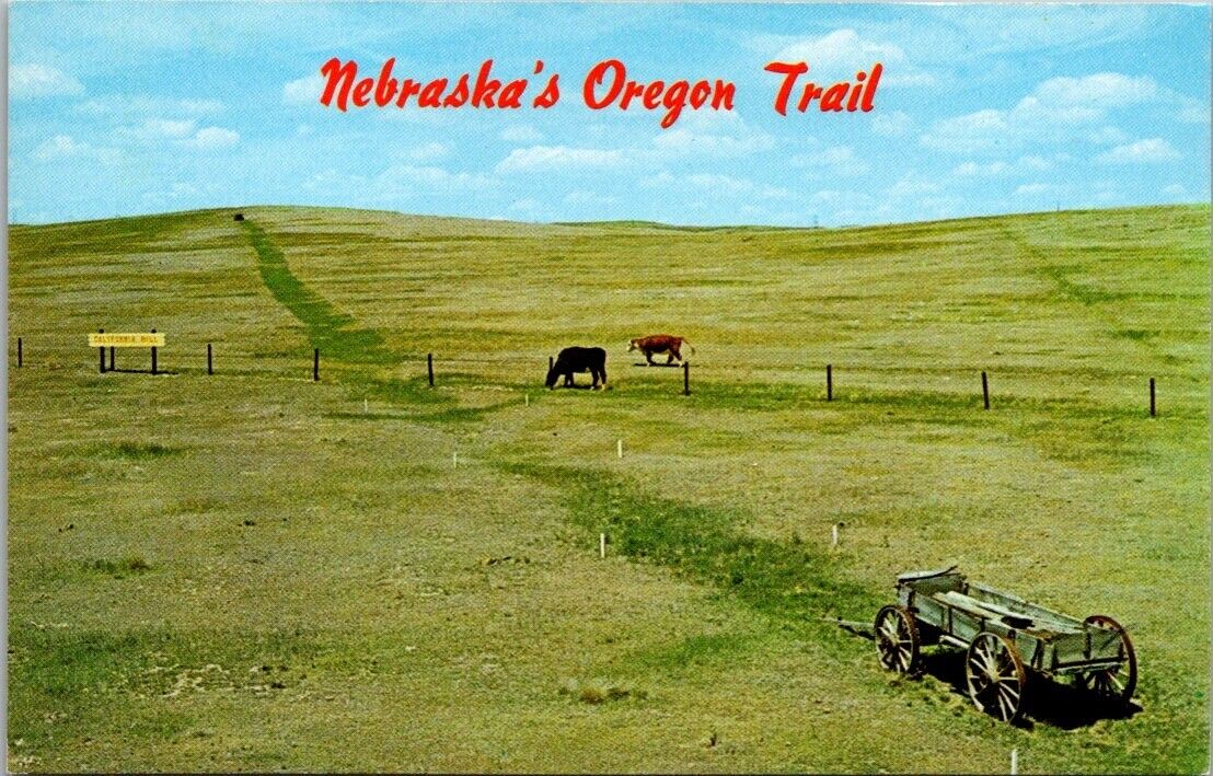 Postcard Nebraska\'s Oregon Trail, California Hill, Nebraska - Unposted P246