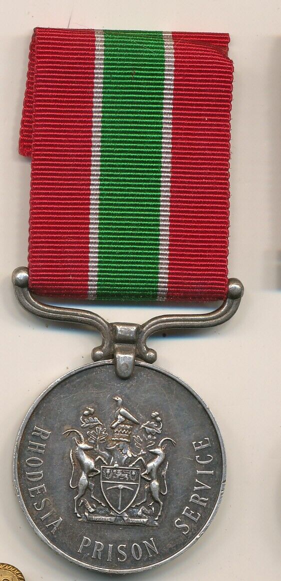 Rhodesia Prison Long Service Medal named silver