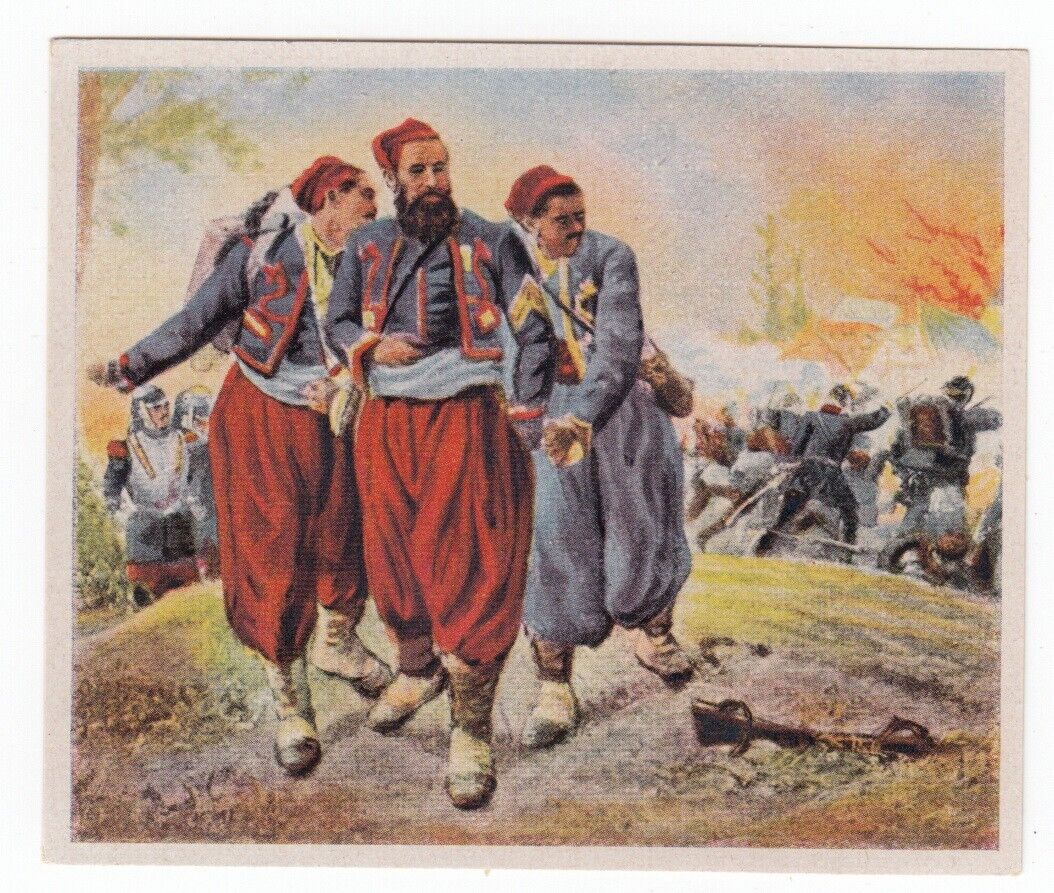1935 Card Franco-Prussian War BATTLE OF WÖRTH August 1870 Turkish Prisoners