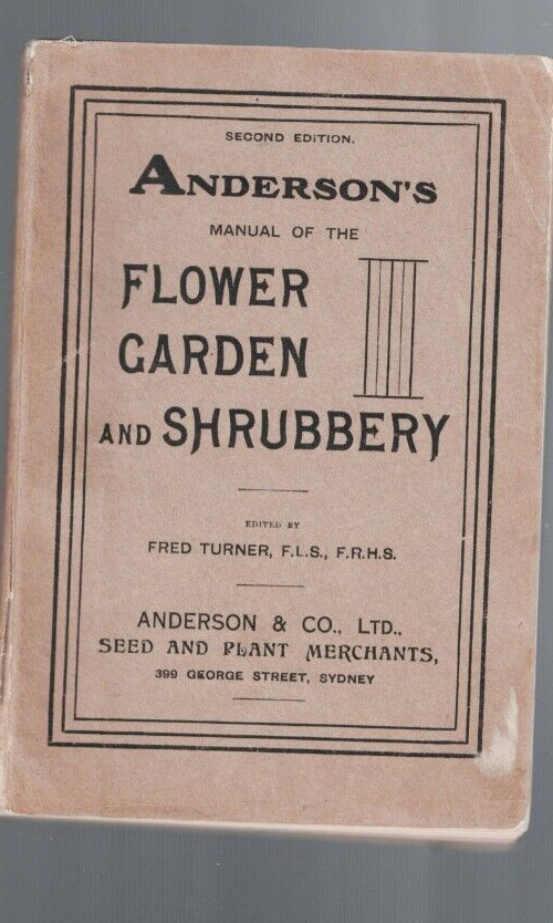 MEMORABILIA ,c1920\'s , ANDERSONS MANUAL OF THE FLOWER GARDEN AND SHRUBERY