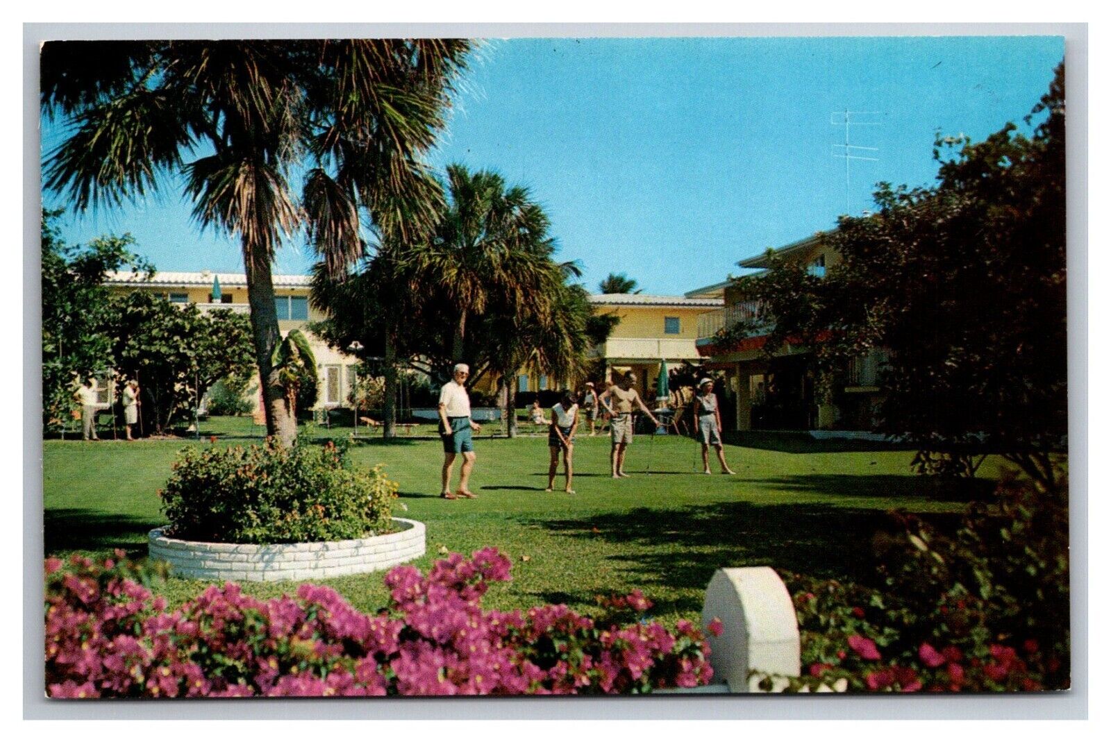 Postcard Fort Lauderdale Florida Tropical Manor Greetings