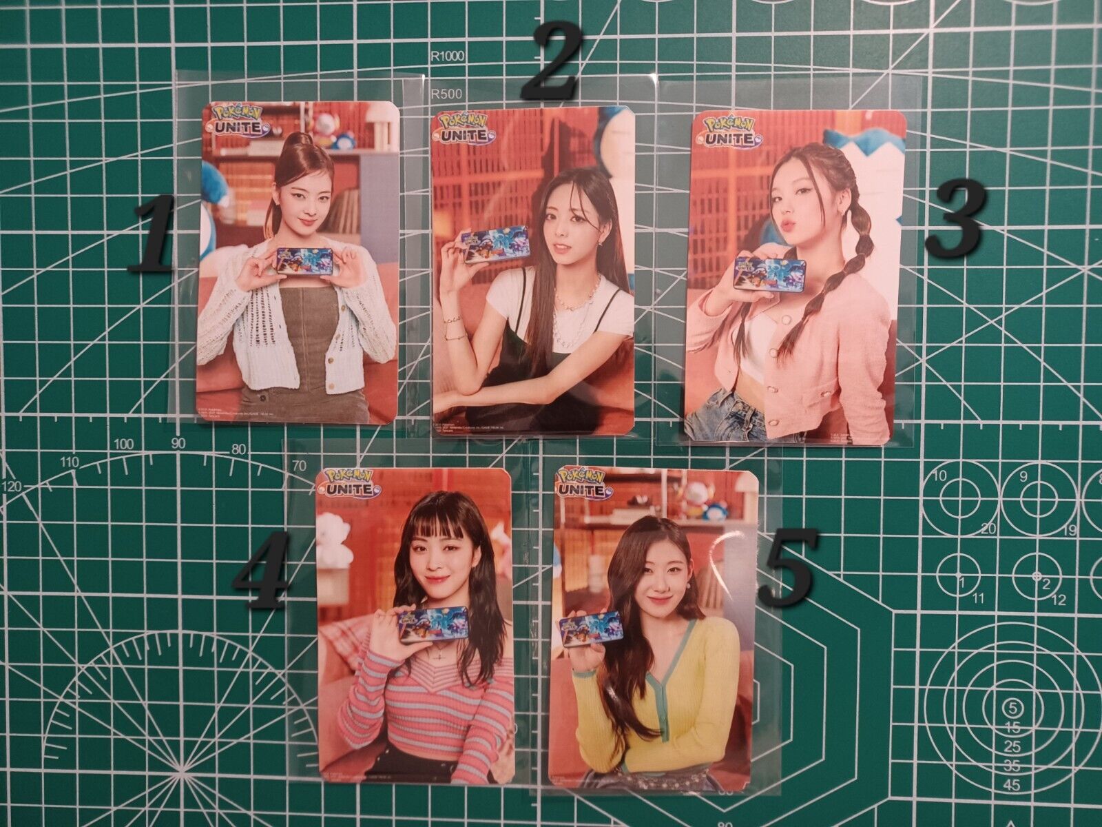 Pokemon Unite Itzy Individual Photocards (ALL FAN MADE)