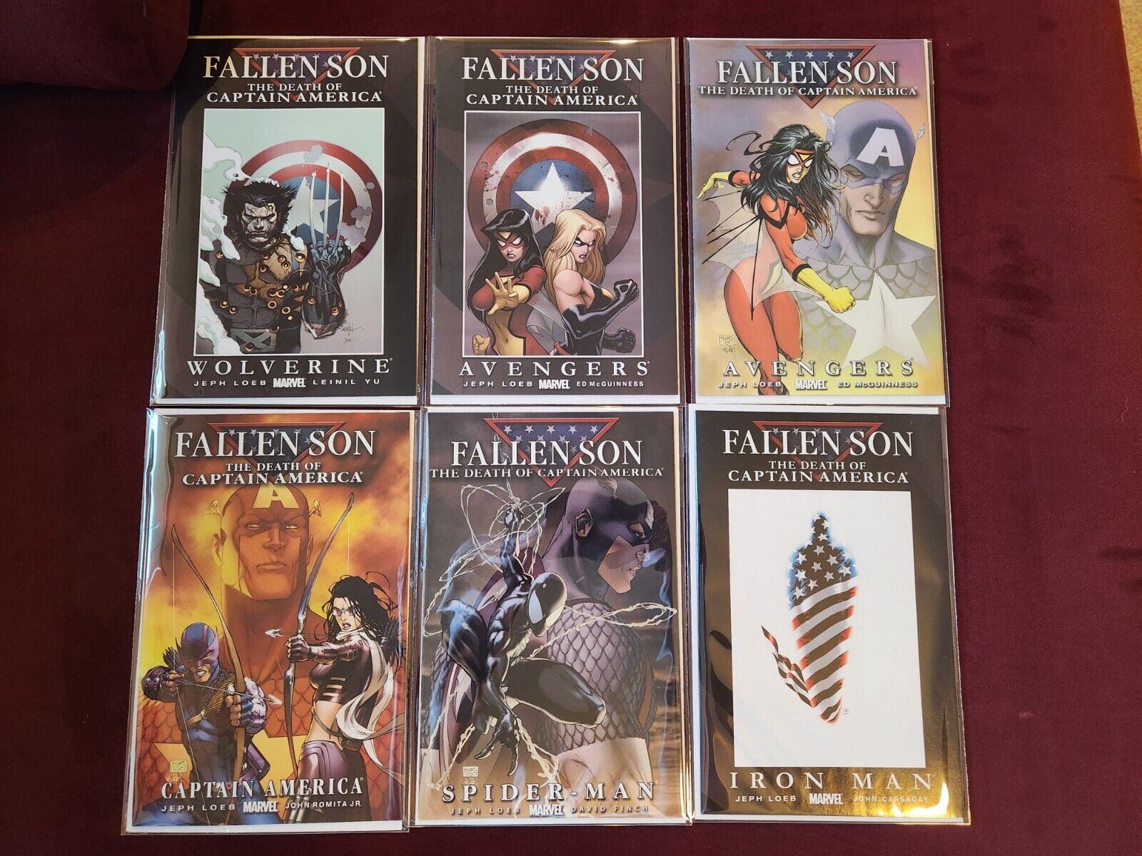 Fallen Son: The Death of Captain America #1-5 Lot Mini Series Marvel Comics 2007