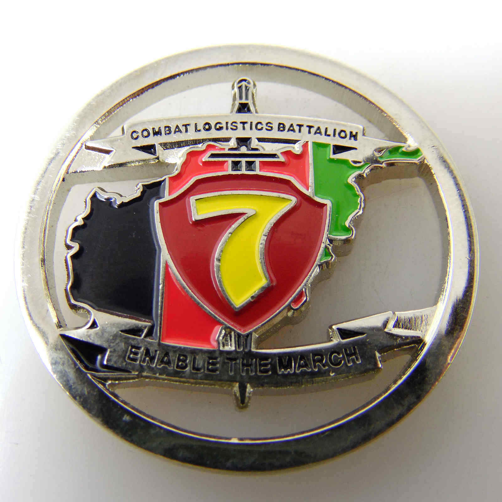 ENABLE THE MARCH COMBAT LOGISTICS BATTALION HELMAND OEF 14.1 CHALLENGE COIN