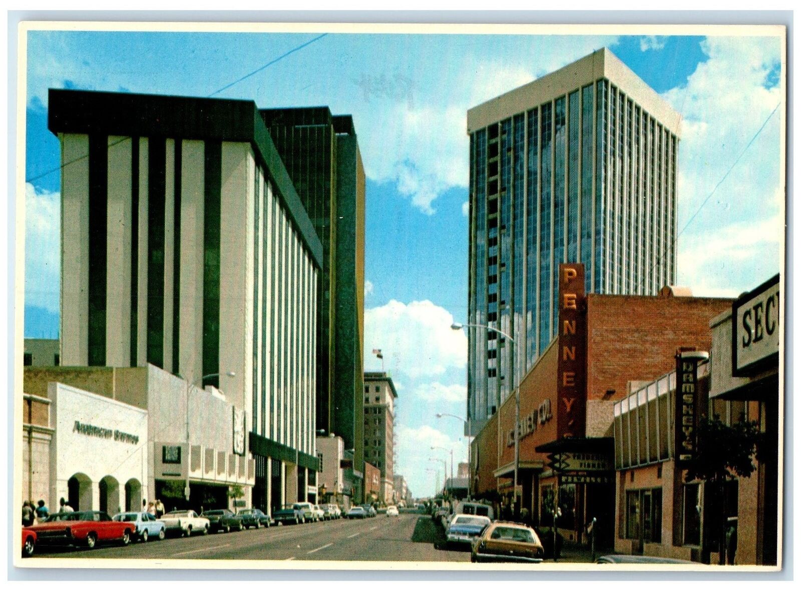c1960's View South On Stone Avenue Tucson Arizona AZ Unposted Vintage Postcard