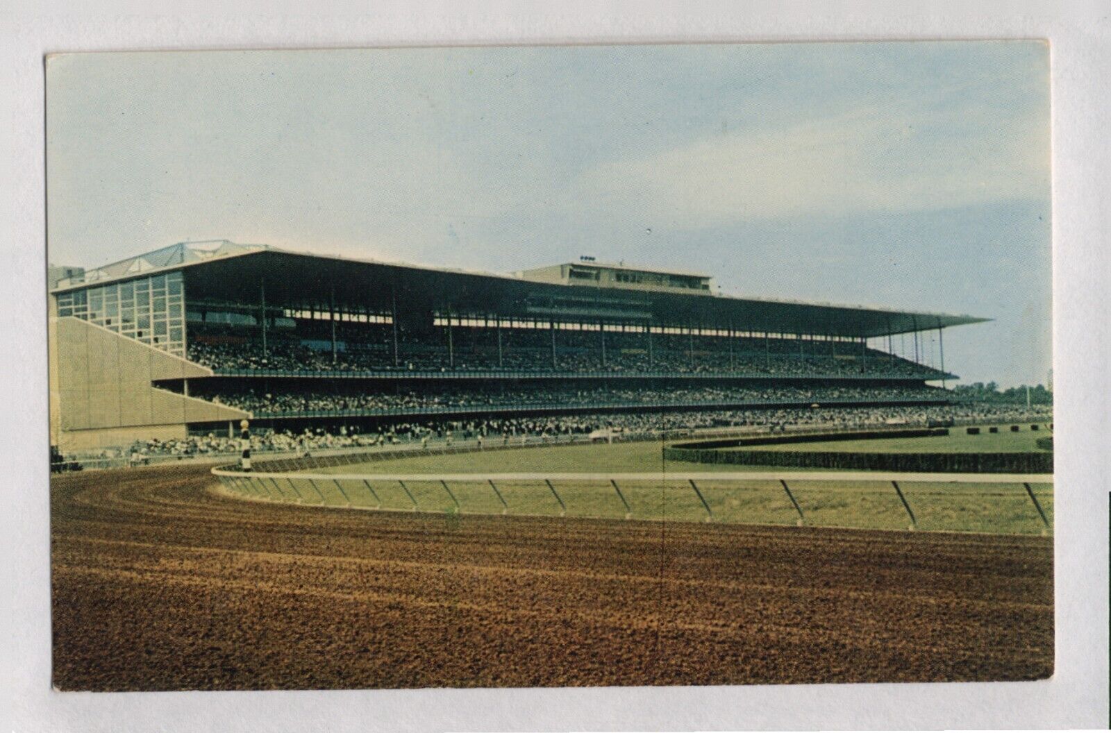 1950\'s  Horse Racing  Postcard  Aqueduct The Big A In New York
