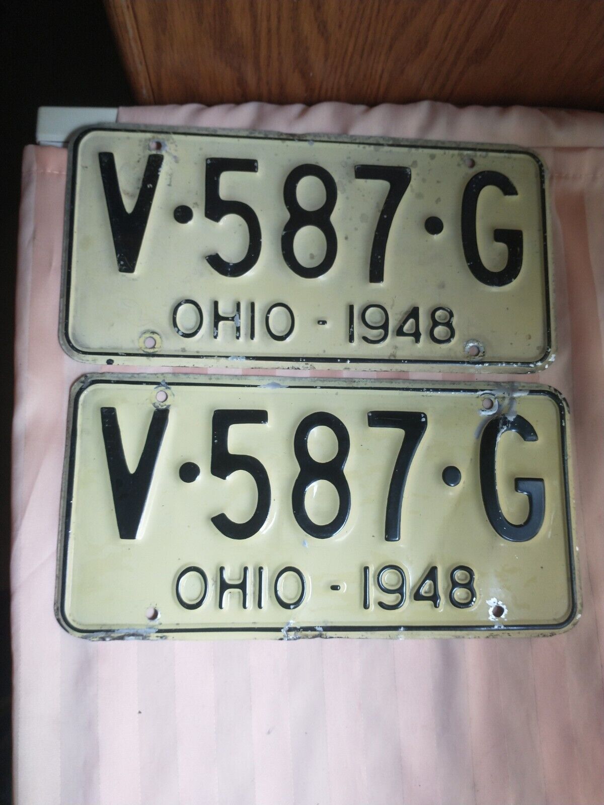 1948 Aluminum Ohio License Plates