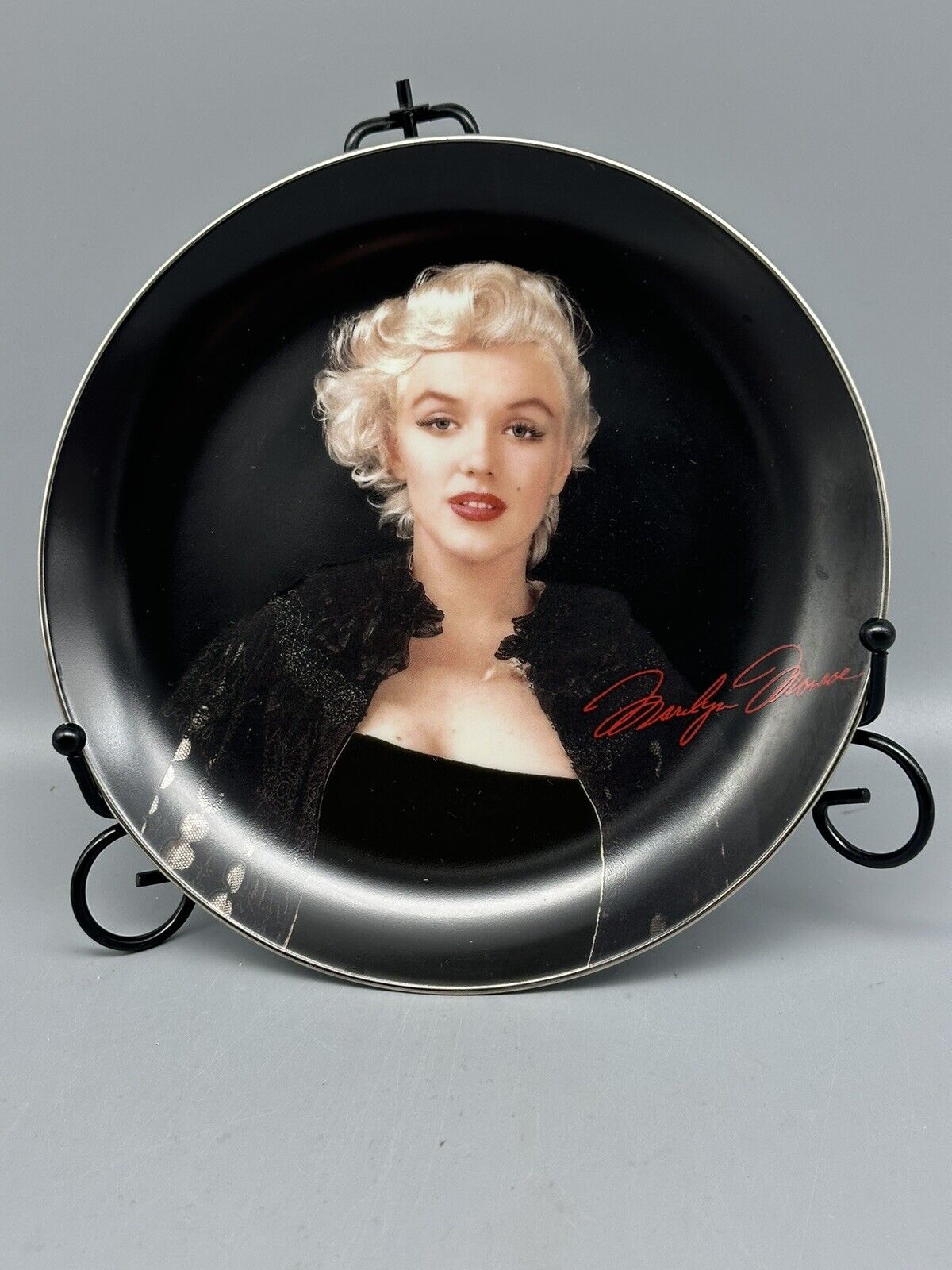 Bradford Exchange Marilyn Monroe Bewitching in Black Collector Plate 1998