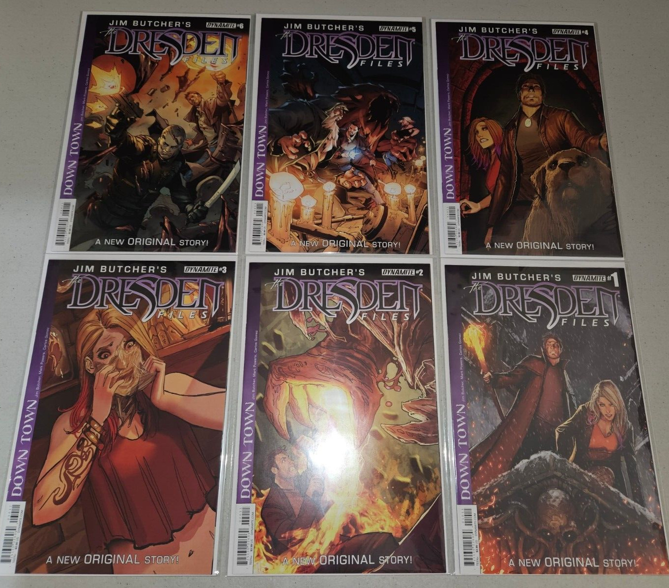 Dresden Files: Down Town #1-6 (Complete 2015 Dynamite Series) Full Lot 1 2 3 4 5