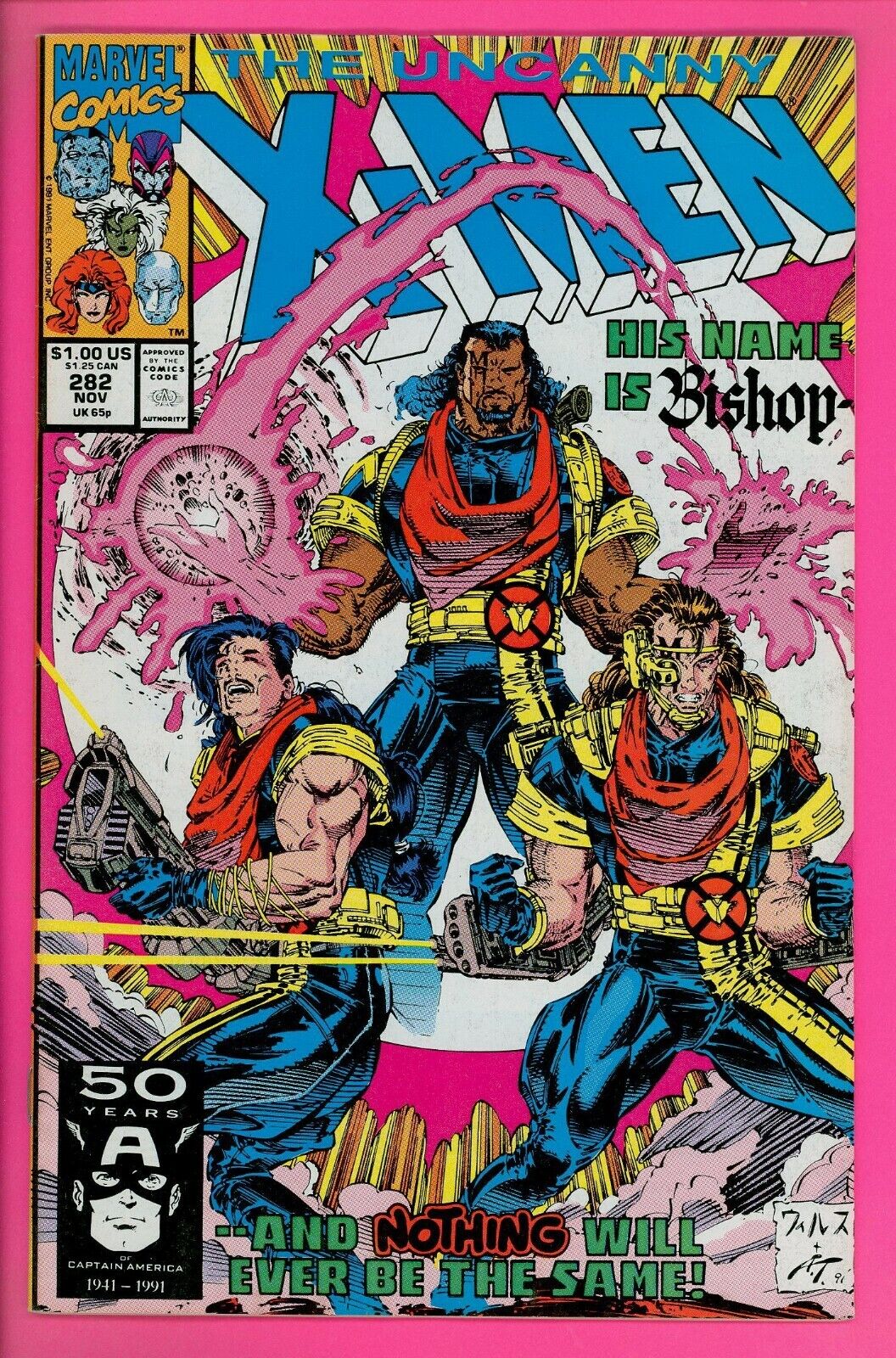 The Uncanny X-Men #282 8.0 VF Marvel Comics 1st appearance BISHOP Marvel comics