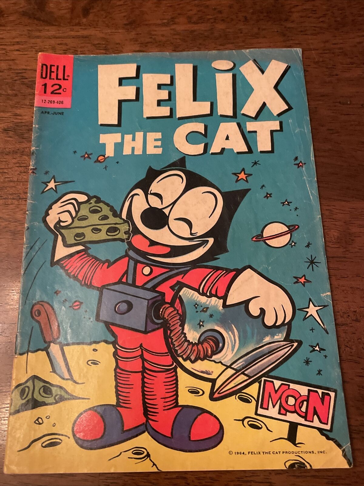 DELL COMICS 1964 Felix, The Cat-on The Moon ￼