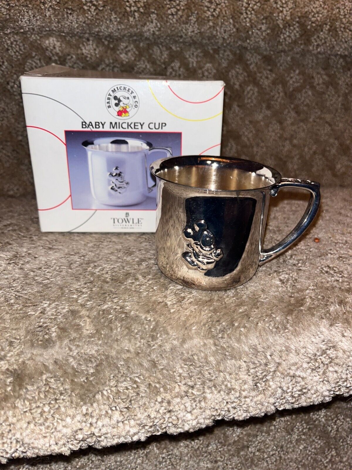 Baby Mickey Cup by Towle Silver Plated New Open Box