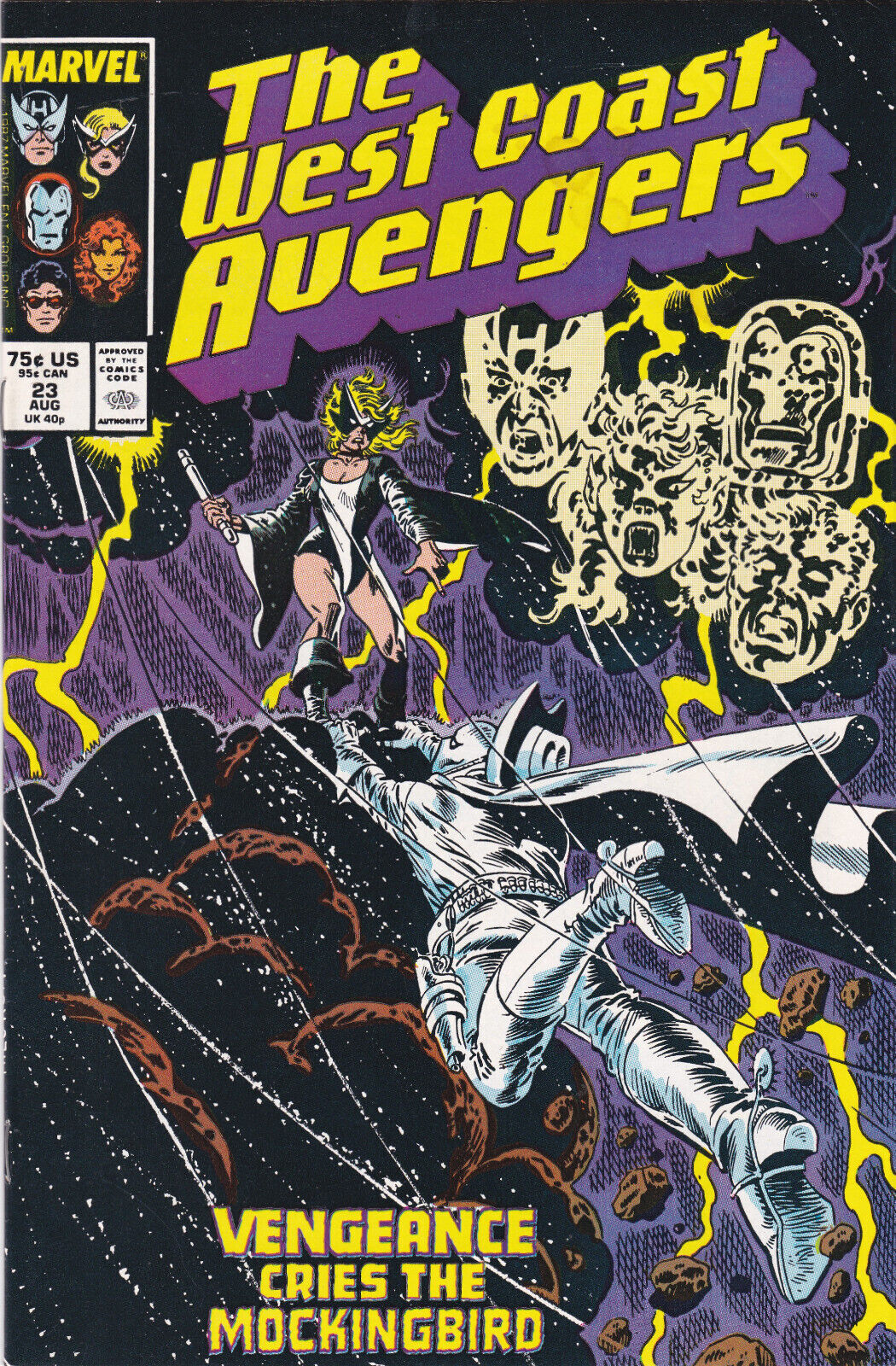 West Coast Avengers #23, Vol. 2 (1985-1989) Marvel Comics,High Grade