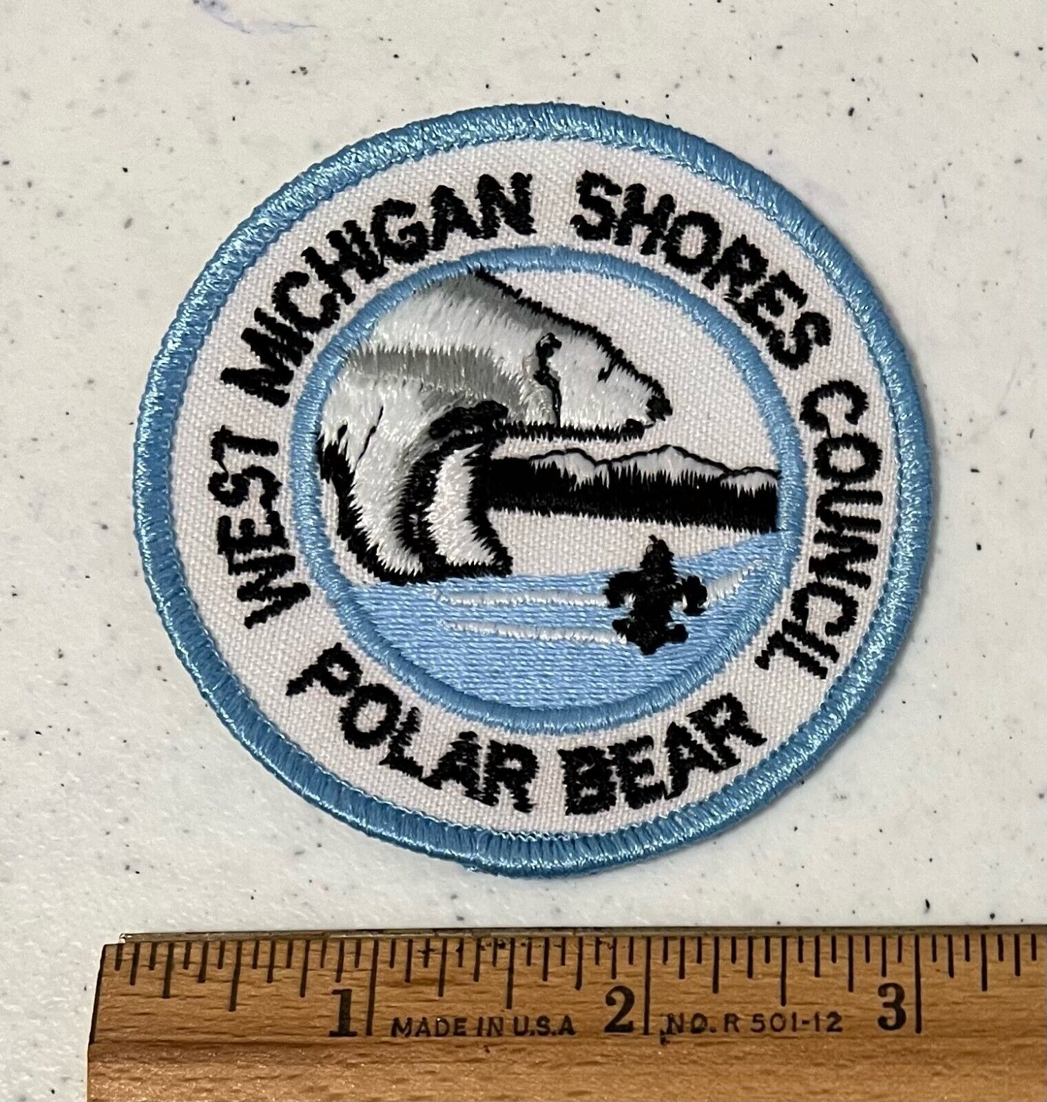 West Michigan Shores Council Polar Bear BSA Boy Scout Patch 1980s