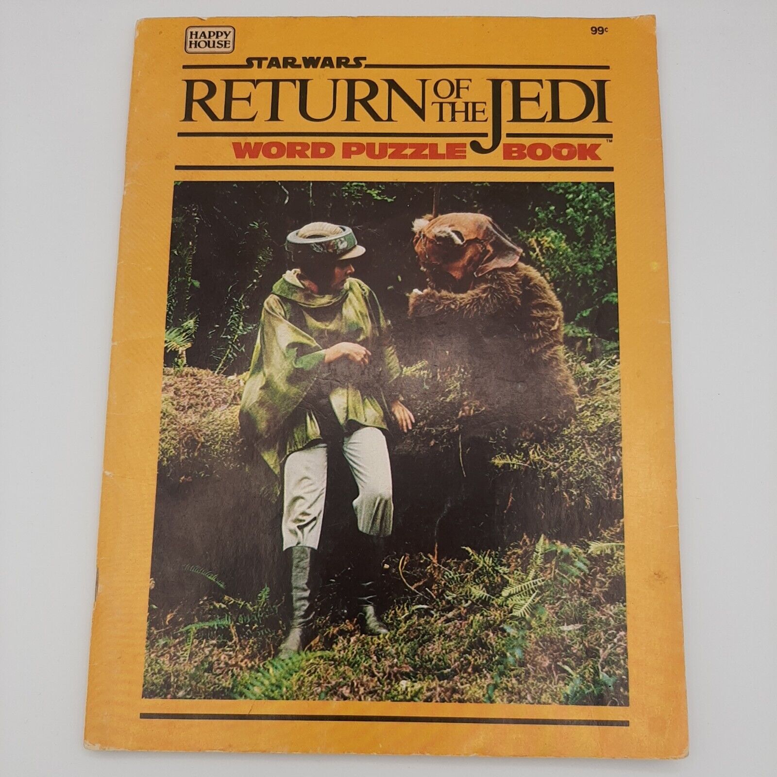 Star Wars Return of the Jedi Picture Word Coloring Book Used Pencil marks. Read