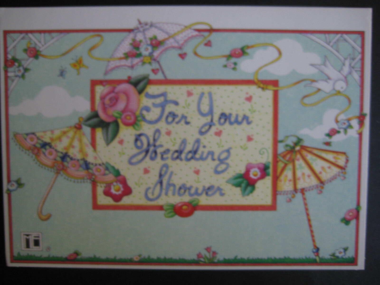 UNUSED 1997 vintage greeting card Mary Engelbreit WEDDING 4 Your Wedding Shower