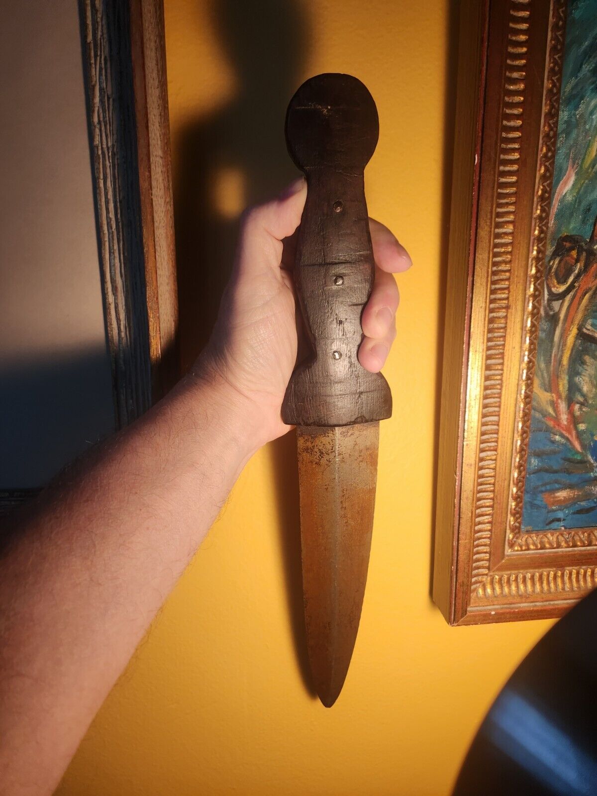 Early/Mid 19th Century Hand Forged Dag Knife 15\